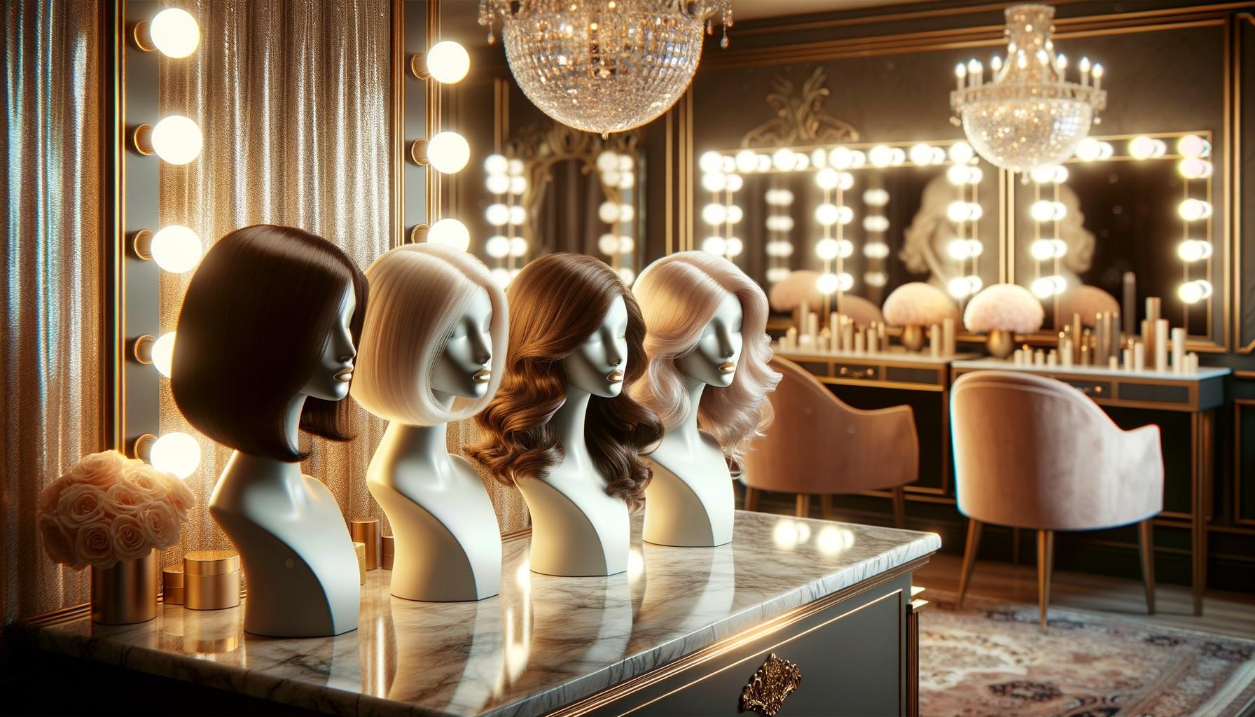 عميلة واثقة ترتدي قطعتها من Rivky Wigs