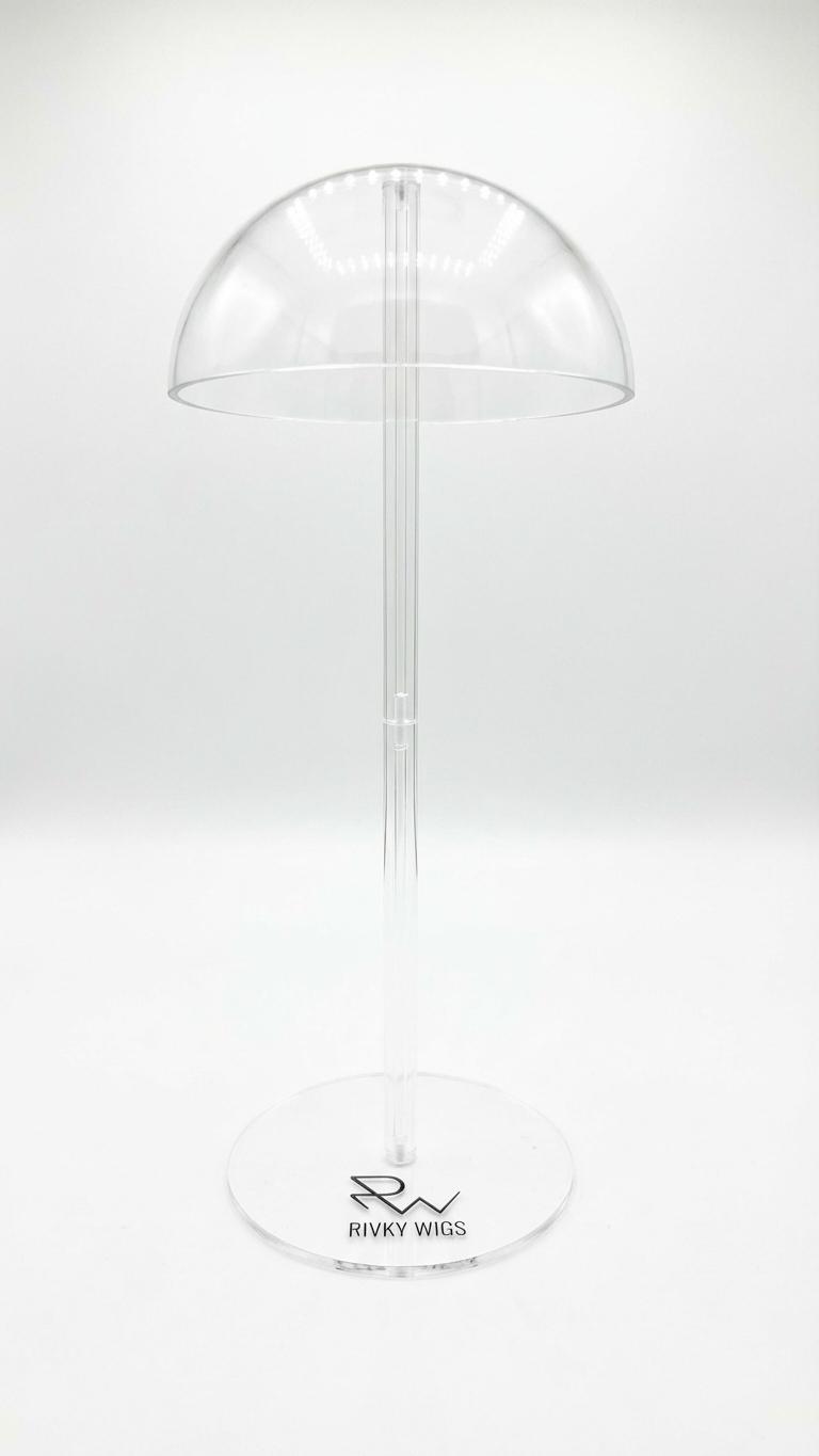 Rivky Wigs Clear Acrylic Dome Wig Stand Display - Accessory by Rivky Wigs