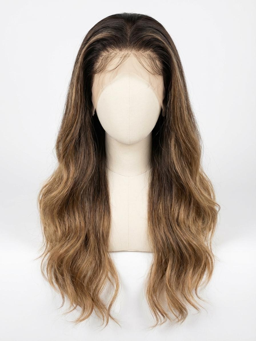 30” Luxury Ombré Lace Top Wig with HD Invisible Front - Accessory by Rivky Wigs