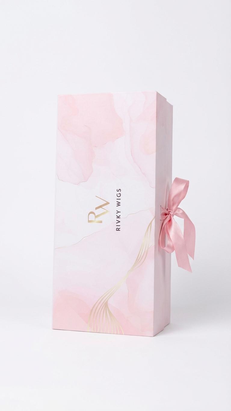 Rivky Wigs Luxury Pink & White Three Wig Travel Case - Accessory by Rivky Wigs