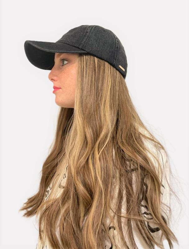Denim Baseball Cap - Accessorio di Rivky Wigs
